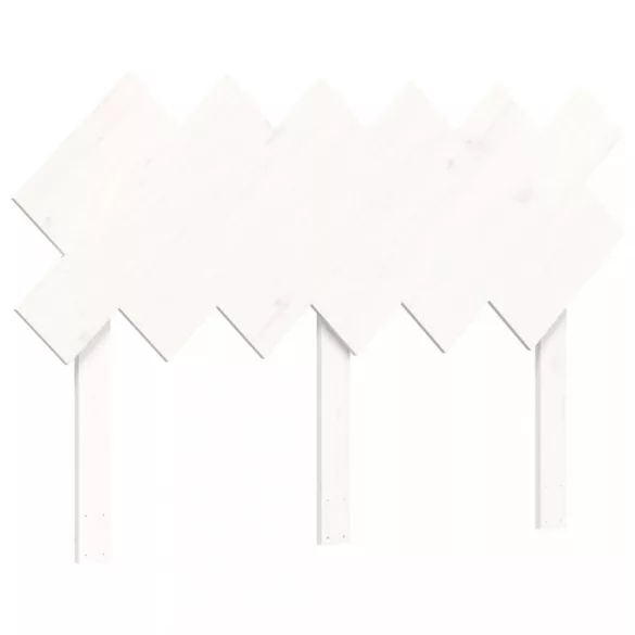 fehér tömör fa ágykeret fejtámlával Small Double