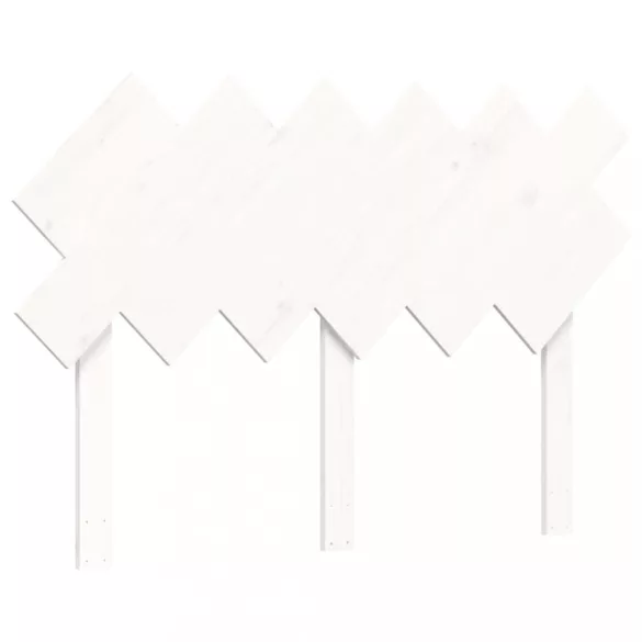 fehér tömör fa ágykeret fejtámlával Double