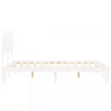 fehér tömör fenyőfa ágy matrac nélkül 140x190 cm