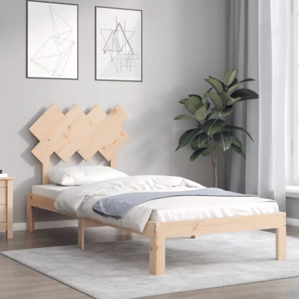 tömör fenyőfa ágy matrac nélkül 90 x 200 cm