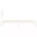 fehér tömör fenyőfa ágy matrac nélkül 90 x 200 cm