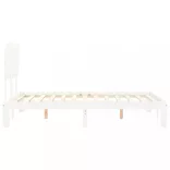 fehér tömör fenyőfa ágy matrac nélkül 120 x 200 cm