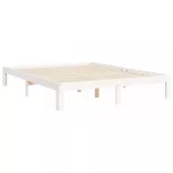 fehér tömör fenyőfa ágy matrac nélkül 140 x 200 cm