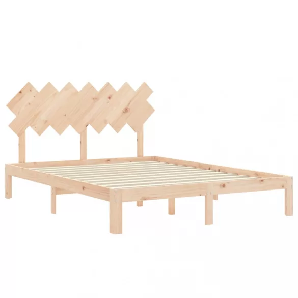 tömör fa ágykeret fejtámlával King Size