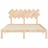 tömör fa ágykeret fejtámlával King Size
