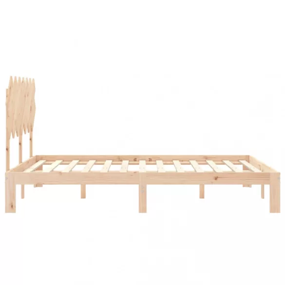 tömör fa ágykeret fejtámlával King Size