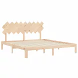 tömör fa ágykeret fejtámlával Super King Size