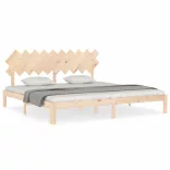 tömör fenyőfa ágy matrac nélkül 200 x 200 cm