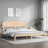 tömör fenyőfa ágy matrac nélkül 200 x 200 cm