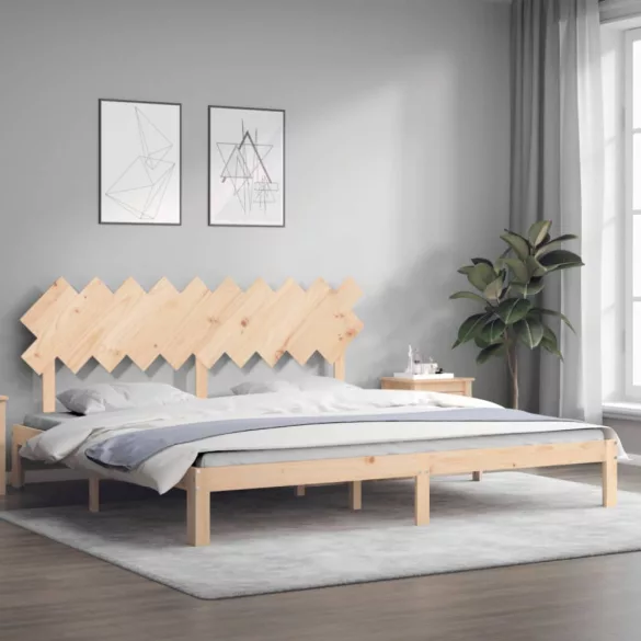 tömör fenyőfa ágy matrac nélkül 200 x 200 cm