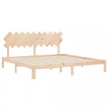 tömör fenyőfa ágy matrac nélkül 200 x 200 cm