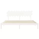 fehér tömör fenyőfa ágy matrac nélkül 200 x 200 cm