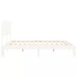 fehér tömör fenyőfa ágy matrac nélkül 200 x 200 cm