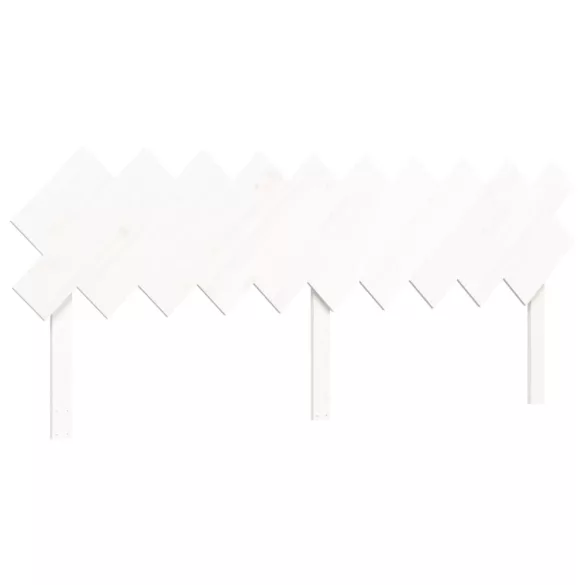 fehér tömör fenyőfa ágy matrac nélkül 200 x 200 cm