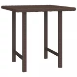 3 db barna polyrattan kisasztal