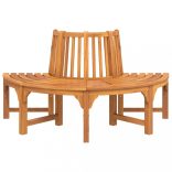 tömör eukaliptuszfa félkör fa pad Ø160 cm