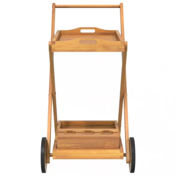 tömör akácfa felszolgálókocsi 54 x 87 x 90 cm