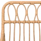 2 db fekete PE rattan karfás kerti szék 56 x 64 x 80 cm