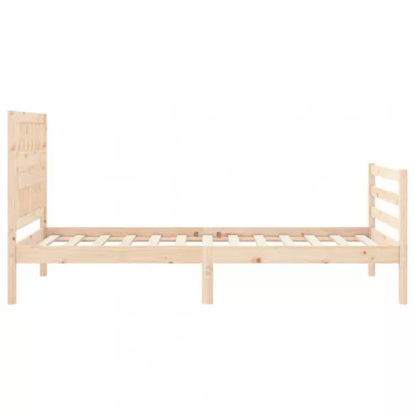 tömör fa ágykeret fejtámlával 100 x 200 cm