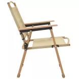 2 db bézs oxford szövet camping szék 54 x 55 x 78 cm