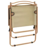 2 db bézs oxford szövet camping szék 54 x 55 x 78 cm