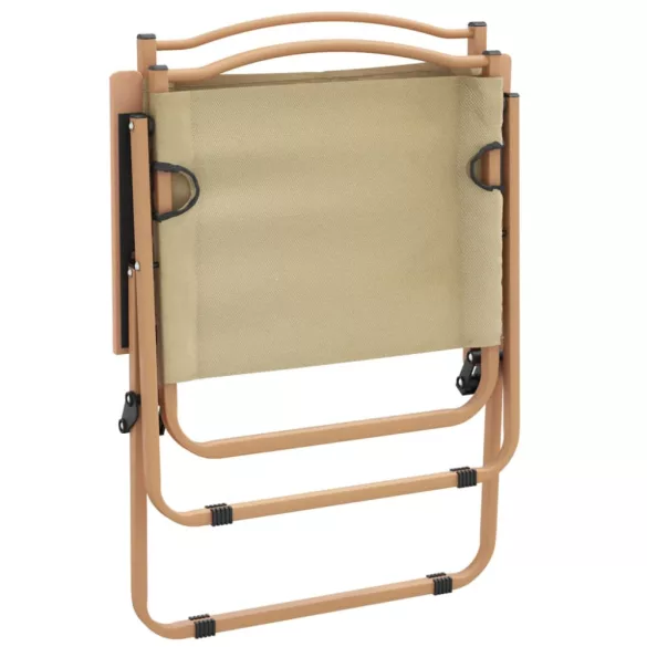 2 db bézs oxford szövet camping szék 54 x 55 x 78 cm