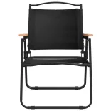 2 db fekete oxford szövet camping szék 54 x 55 x 78 cm