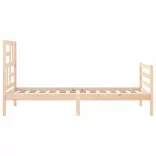 tömör fa ágykeret fejtámlával 100 x 200 cm