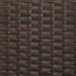 3 személyes barna polyrattan kerti kanapé párnával