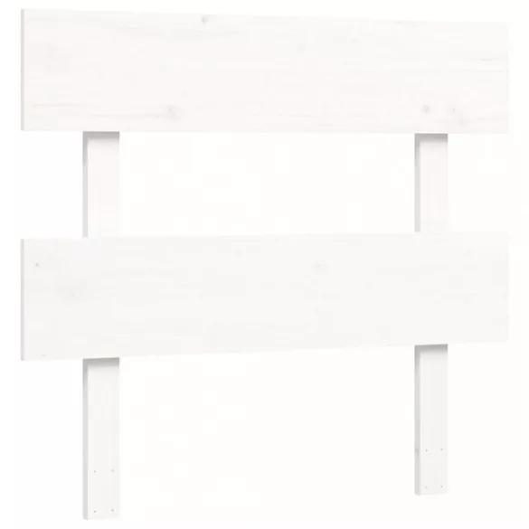 fehér tömör fa ágy időseknek fejtámlával Single