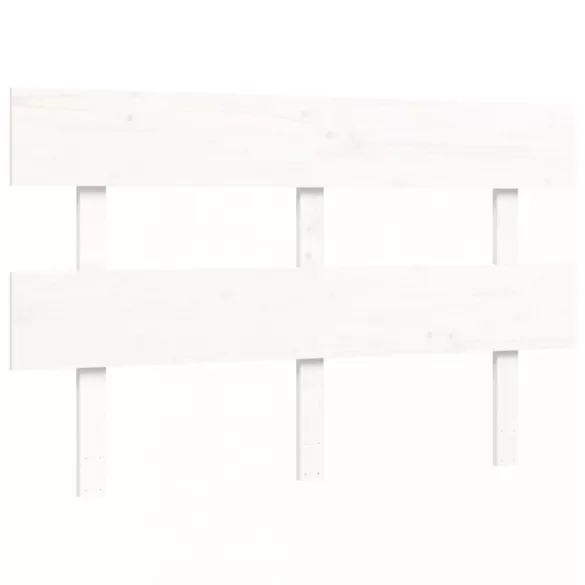 fehér tömör fa ágy időseknek fejtámlával 120x200 cm