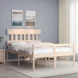 tömör fa ágy időseknek fejtámlával Small Double