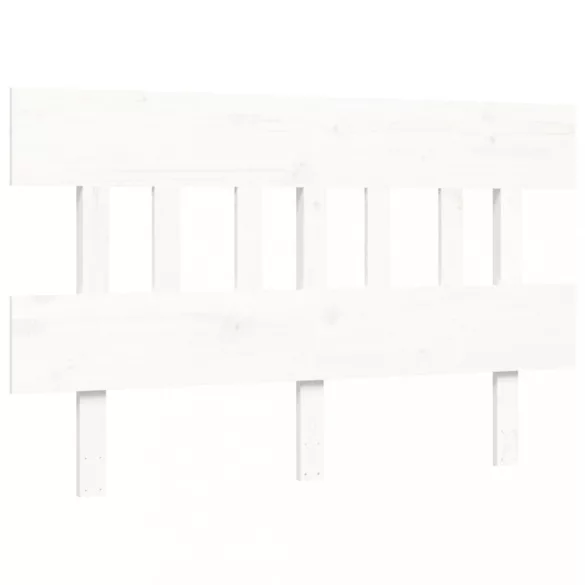 fehér tömör fa ágy időseknek fejtámlával 140x190 cm