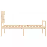 tömör fa ágy időseknek fejtámlával 90x200 cm