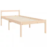 tömör fa ágy időseknek fejtámlával 90x200 cm