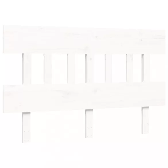 fehér tömör fa ágy időseknek fejtámlával 140x200 cm