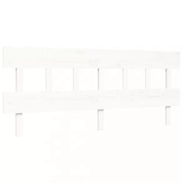 fehér tömör fa ágy időseknek fejtámlával 200x200 cm