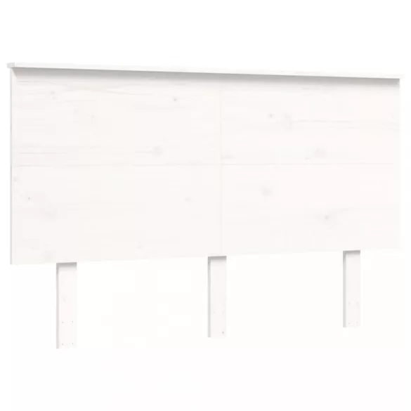 fehér tömör fa ágy időseknek fejtámlával 120x200 cm