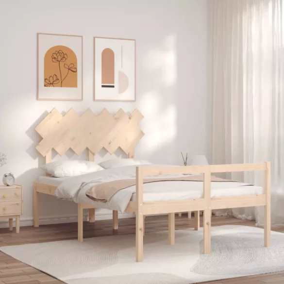 tömör fa ágy időseknek fejtámlával Small Double
