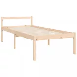 tömör fa ágy időseknek fejtámlával 90x200 cm
