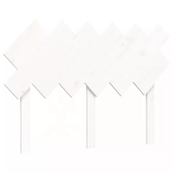 fehér tömör fa ágy időseknek fejtámlával 120x200 cm