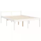 fehér tömör fa ágy időseknek fejtámlával 120x200 cm