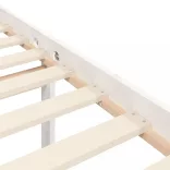 fehér tömör fa ágy időseknek fejtámlával 120x200 cm