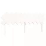 fehér tömör fa ágy időseknek fejtámlával 200x200 cm