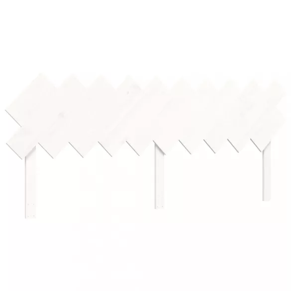 fehér tömör fa ágy időseknek fejtámlával 200x200 cm