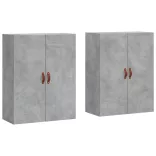 2 db betonszürke faliszekrény 69,5 x 34 x 90 cm