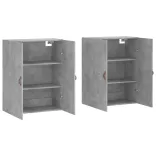 2 db betonszürke faliszekrény 69,5 x 34 x 90 cm