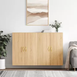 2 db sonoma tölgy fali szekrény 69,5 x 34 x 90 cm