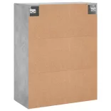 2 db betonszürke faliszekrény 69,5 x 34 x 90 cm