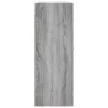 2 db szürke sonoma színű fali szekrény 69,5 x 34 x 90 cm